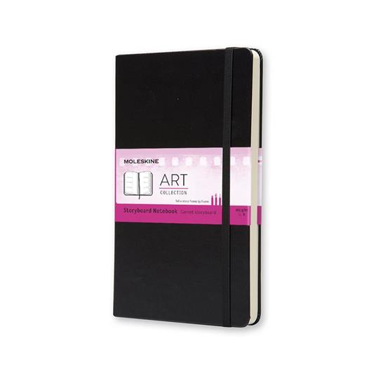 Taccuino Storyboard Moleskine Art large copertina rigida nero. Black