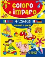 Animali e giochi. Coloro e imparo. Ediz. multilingue