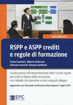 RSPP e ASPP crediti e regole di formazione