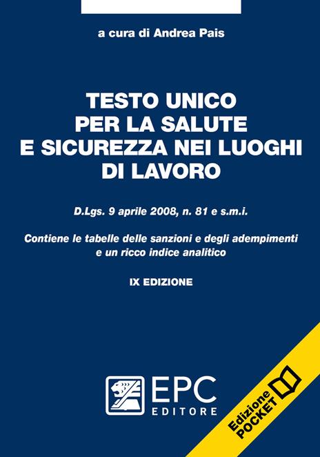 Testo unico per la salute e sicurezza nei luoghi di lavoro - 2