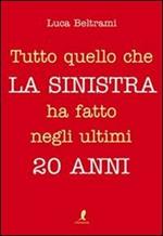 Tutto quello che la sinistra ha fatto negli ultimi 20 anni