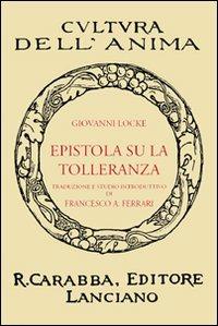 Epistola su la tolleranza - John Locke - copertina