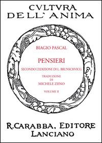 Pensieri. Vol. 2 - Blaise Pascal - copertina