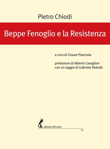 Beppe Fenoglio e la Resistenza - Pietro Chiodi - copertina