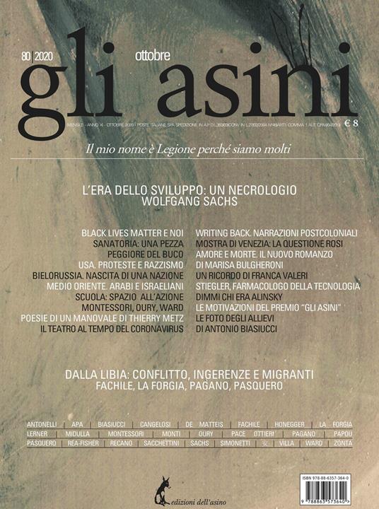 Gli asini. Rivista di educazione e intervento sociale (2020). Vol. 80 - Fulvia Antonelli,Livia Apa,Biasiucci Antonio,Simone Cangelosi - ebook