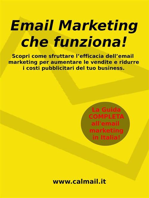 Email marketing che funziona. La guida che ti svela come utilizzare l'email marketing per aumentare le vendite e ridurre i costi del tuo business - Stefano Calicchio - ebook