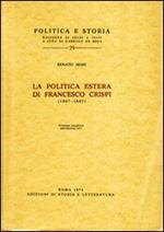 La politica estera di Francesco Crispi (1887-1891)