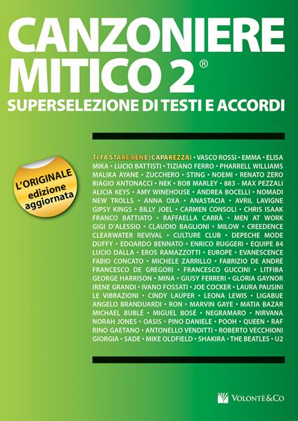 Canzoniere mitico 2. Superselezione di testi e accordi - copertina