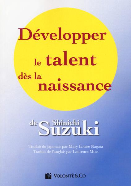 Développer le talent dès la naissance - Shinichi Suzuki - copertina