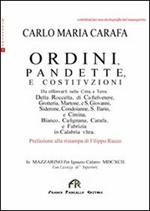 Ordini, pandette e costizuzioni