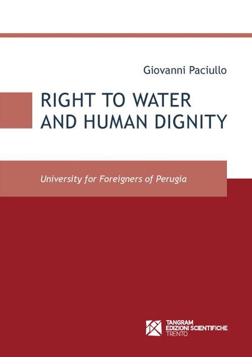 Right to water and human dignity - Giovanni Paciullo - copertina