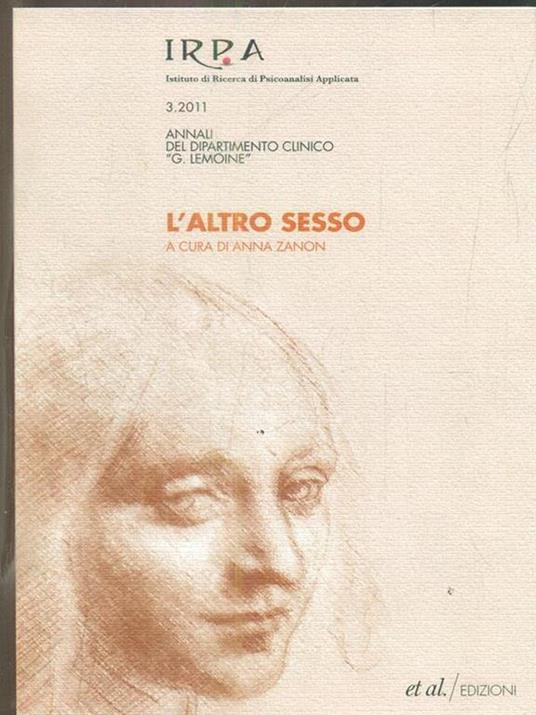 L' altro sesso. Annali del dipartimento clinico «G. Lemoine». Vol. 2 - copertina