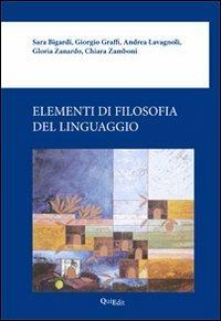 Elementi di filosofia del linguaggio - copertina