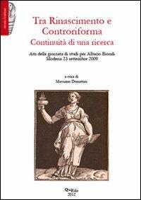 Tra Rinascimento e Controriforma. Continuità di una ricerca - copertina