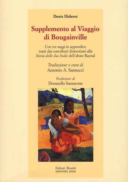 Supplemento al viaggio di Bouganville - Denis Diderot - copertina