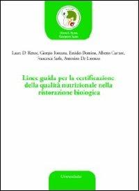 Linee guida per la certificazione della qualità nutrizionale nella ristorazione biologica - copertina