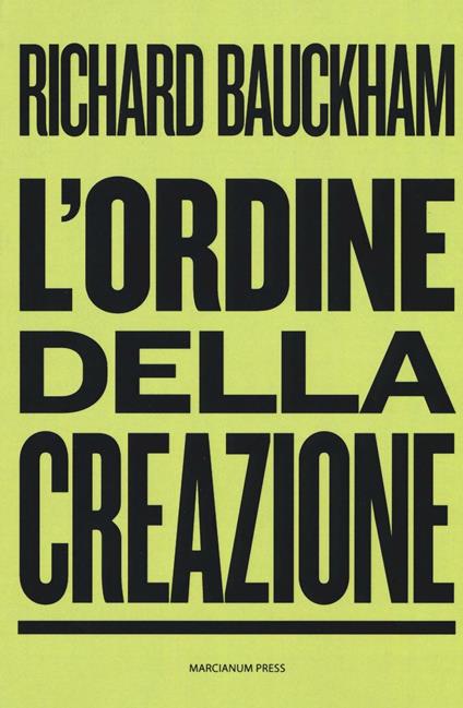 L' ordine della creazione - Richard Bauckham - copertina