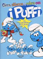 Gioca, attacca e colora con i puffi. I puffi. Con adesivi. Ediz. illustrata