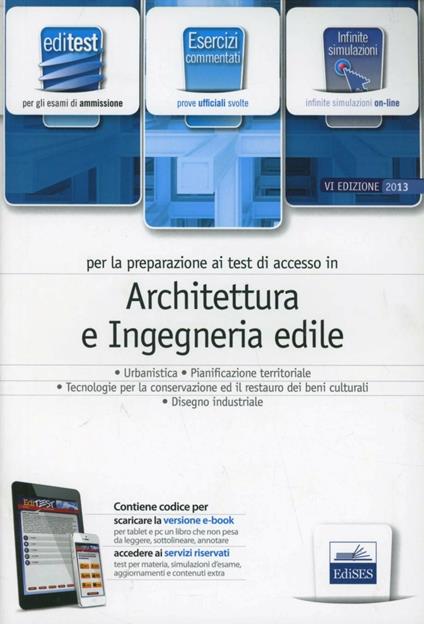 EdiTEST 5. Esercizi. Architettura, ingegneria edile. Per la preparazione ai test di ammissione. Con espansione online - copertina