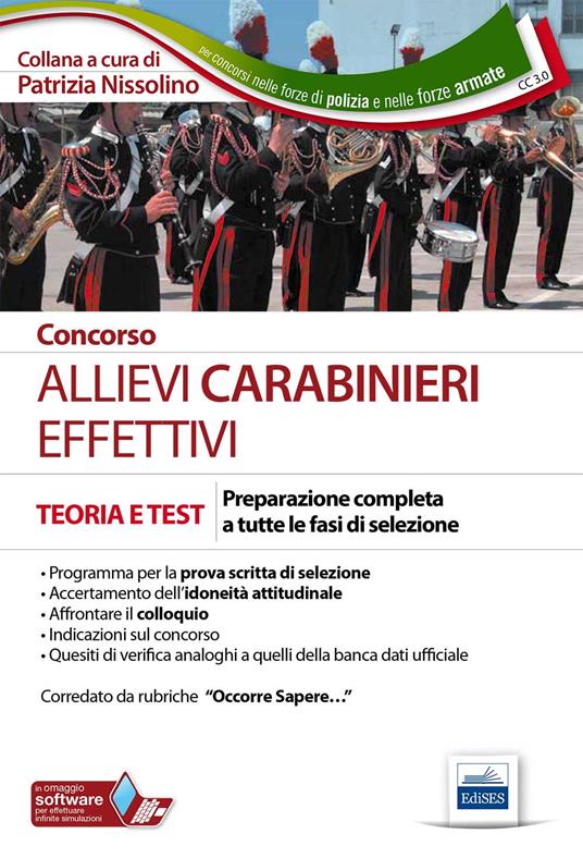 Allievi carabinieri effettivi. Teoria per la preparazione a tutte le prove di selezione - copertina