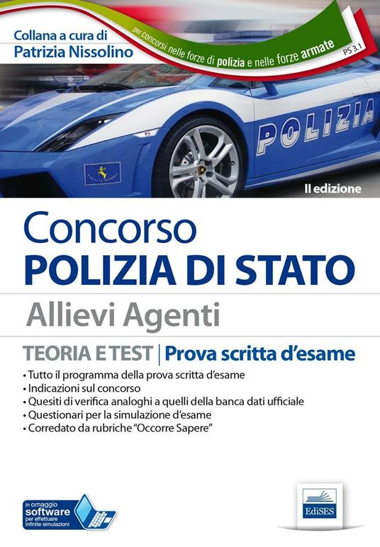 Concorso Polizia di Stato. Allievi agenti. Teoria e test per la prova scritta d'esame. Con software di simulazione - copertina