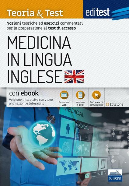 EdiTEST. Medicina in lingua inglese. Esercizi commentati. Per la preparazione agli esami di ammissione. Con espansione online - copertina