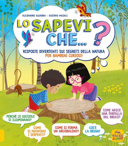 Lo sapevi che...? Risposte divertenti sui segreti della natura per bambini curiosi - Alejandro Algarra,Gustavo Mazali - copertina