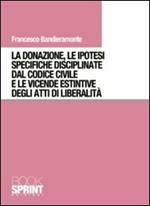 La donazione, le ipotesi specifiche disciplinate dal codice civile e le vicende estintive degli atti di liberalità