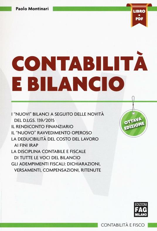 Contabilità e bilancio. Con e-book - Paolo Montinari - copertina