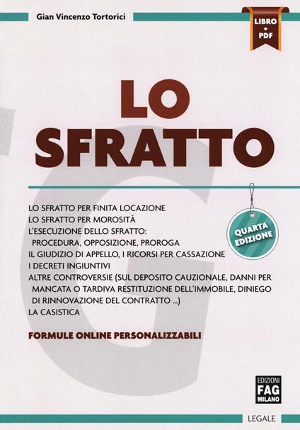 Lo sfratto. Con e-book - Gian Vincenzo Tortorici - copertina