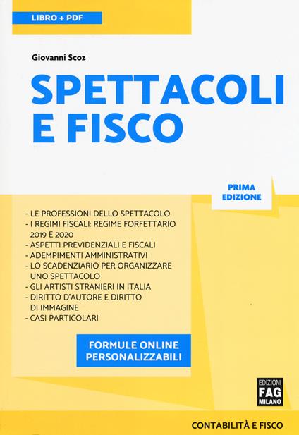 Spettacoli e fisco - Giovanni Scoz - copertina