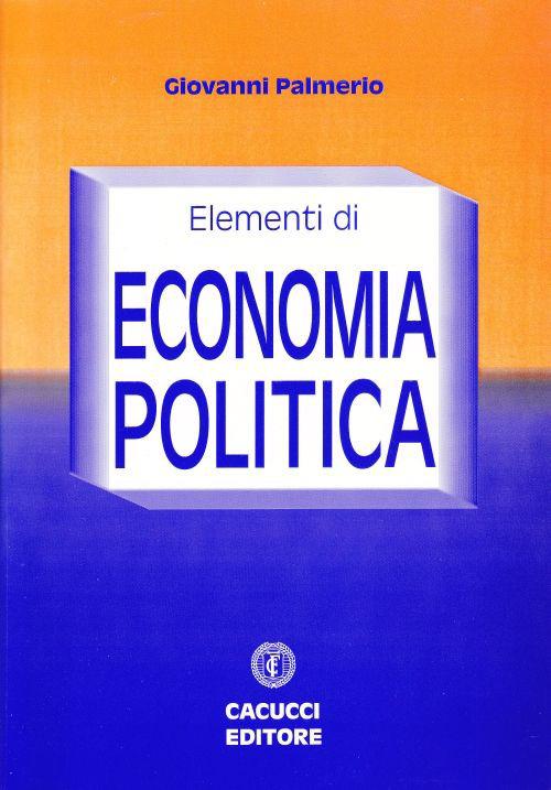 Elementi di economia politica - Giovanni Palmerio - copertina