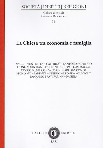 La Chiesa tra economia e famiglia - copertina