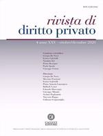 Rivista di diritto privato (2020). Nuova ediz.. Vol. 4: Ottobre-dicembre.