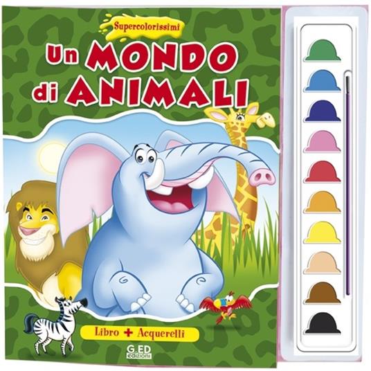 Un mondo di animali. Supercolorissimi. Con gadget - copertina