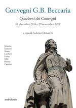 Convegni G.B. Beccaria. Quaderni dei Convegni 16 dicembre 2016 - 29 novembre 2017