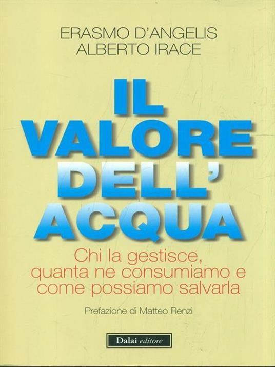 Il valore dell'acqua. Chi la gestisce, quanta ne consumiamo e come possiamo salvarla - Erasmo D'Angelis,Alberto Irace - 3