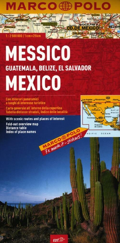 Messico, Guatemala, Belize, El Salvador 1:2.500.000 - copertina