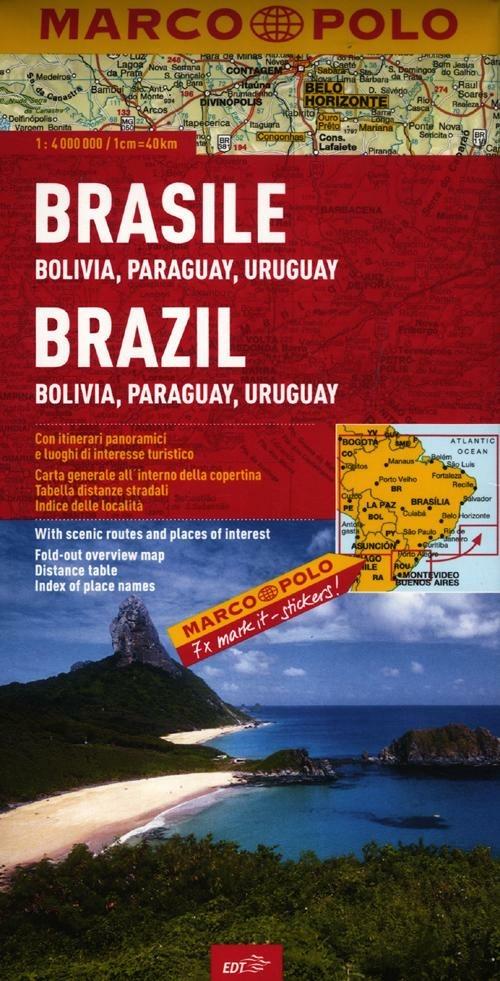 Brasile, Bolivia, Paraguay, Uruguay 1:4.000.000 - copertina