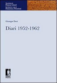 Diari 1952-1962 - Giuseppe Dessì - copertina