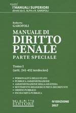 Manuale di diritto penale. Parte speciale. Vol. 1: Artt. 241-452 terdecies.