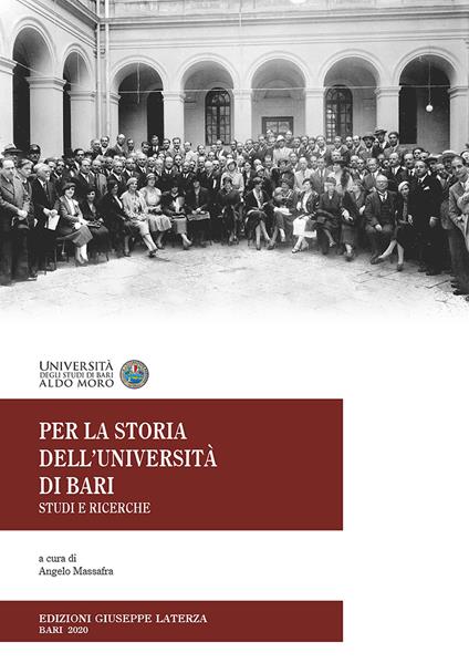 Per la storia dell'università di Bari. Studi e ricerche - copertina