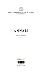 Annali. Sezione romanza