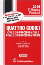 Quattro codici. Civile e di procedura civile, penale e di procedura penale