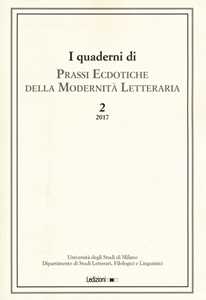 Libro I quaderni di prassi ecdotiche della modernità letteraria (2017). Vol. 2 