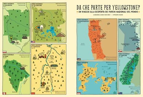 Da che parte per Yellowstone? Un viaggio alla scoperta dei parchi nazionali del mondo - Aleksandra Mizielinska,Daniel Mizielinski - 2