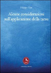 Alcune considerazioni sull'applicazione della Tarsu - Filippo Rau - copertina