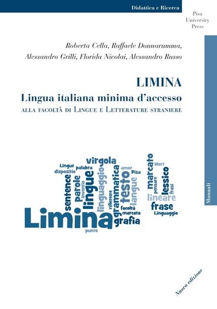 Limina. Lingua italiana minima d'accesso alla Facoltà di Lingue e Letterature Straniere - copertina