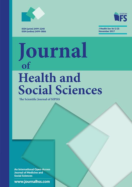 Journal of health and social sciences (2017). Vol. 3: November. - copertina