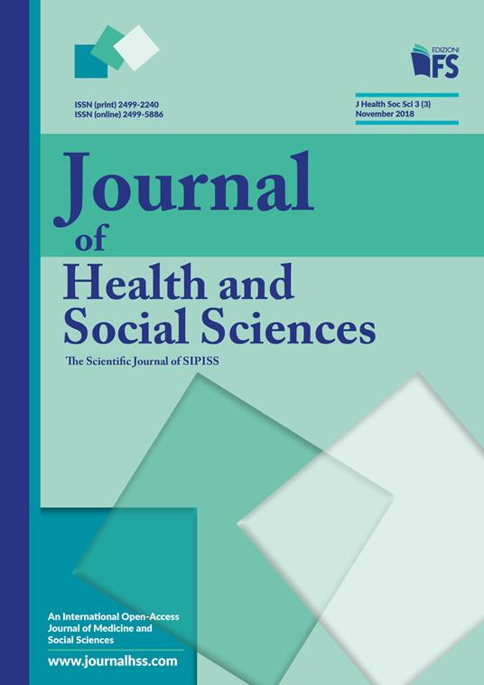 Journal of health and social sciences (2018). Vol. 3: November. - copertina